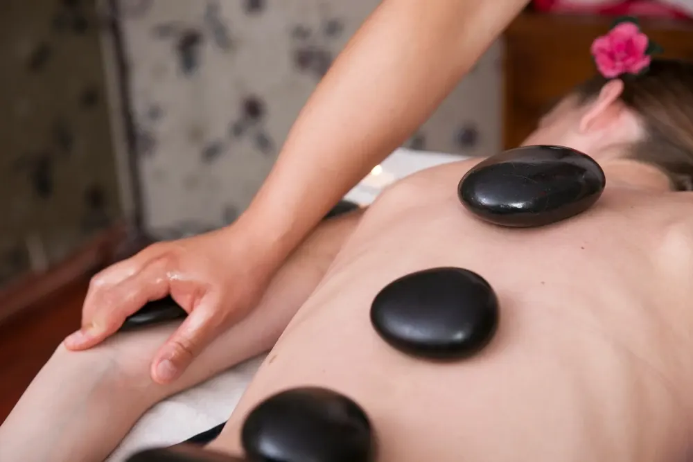 Hot Stone Massage treatment at Harmony Head Spa & Wellness, Shifnal